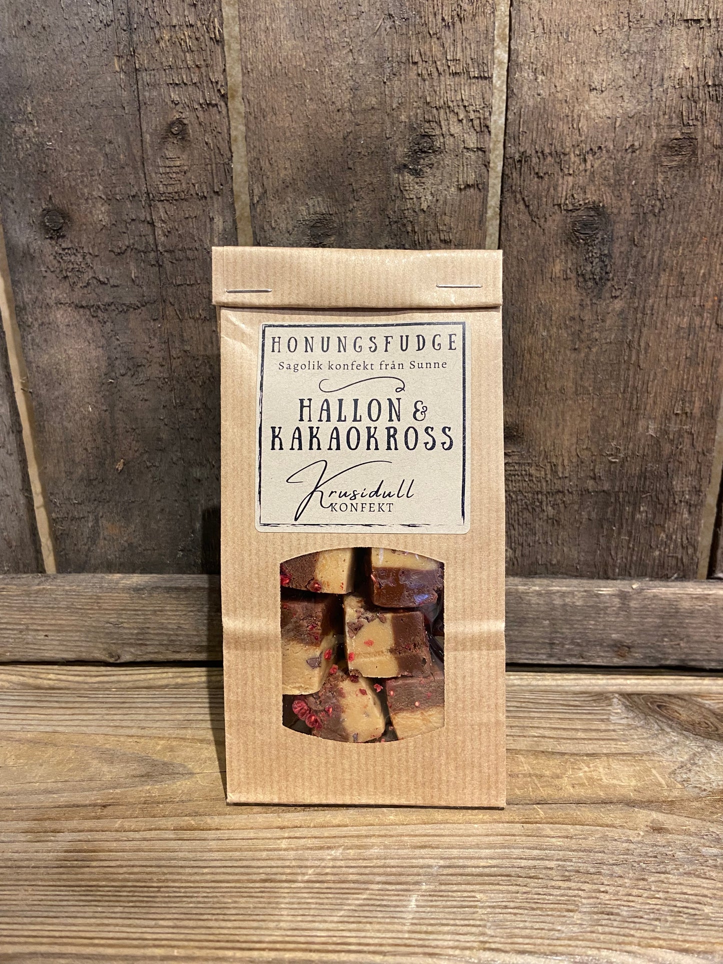 Honungsfudge Hallon & Kakaokross